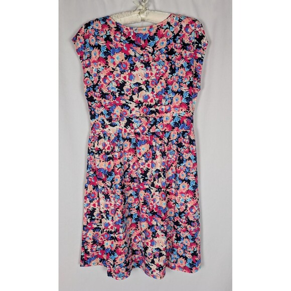 P.S. Kate Dress L Women's Floral Vneck Short Sleeve Buttery Soft Sundress - Picture 3 of 5